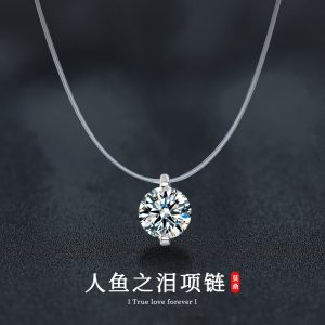 "Tears of Mermaid" Moissanite Necklace